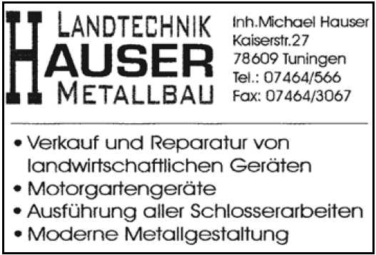 Landtechnik Hauser Metallbau